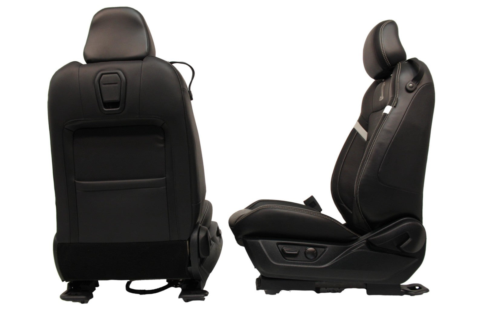 2015-2023 Ford Mustang Seats Set, Shelby GT500 Coupe Black Leather Heated Cooled