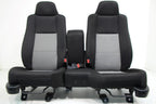 1998 - 2009 Ford Ranger Seats, Regular Cab 60-40 Split Bench, Black Gray Cloth