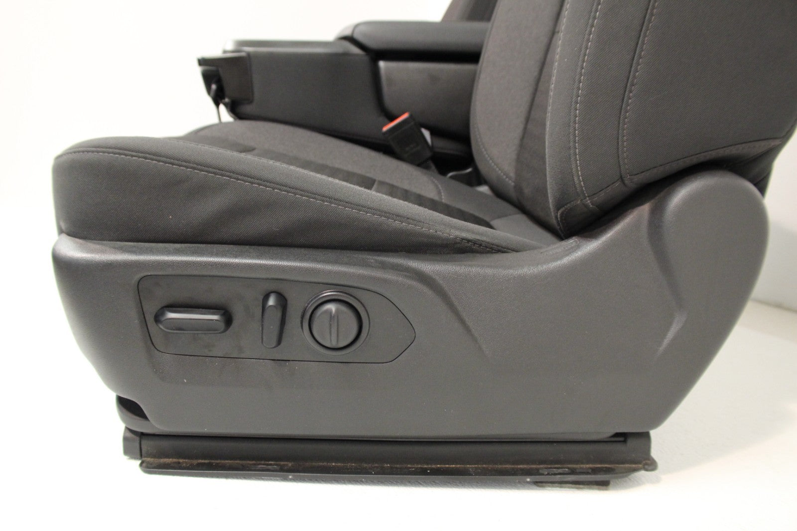 2019 - 2026 Chevy Silverado Split Bench Seat, LT Black Cloth w/ Power Driver