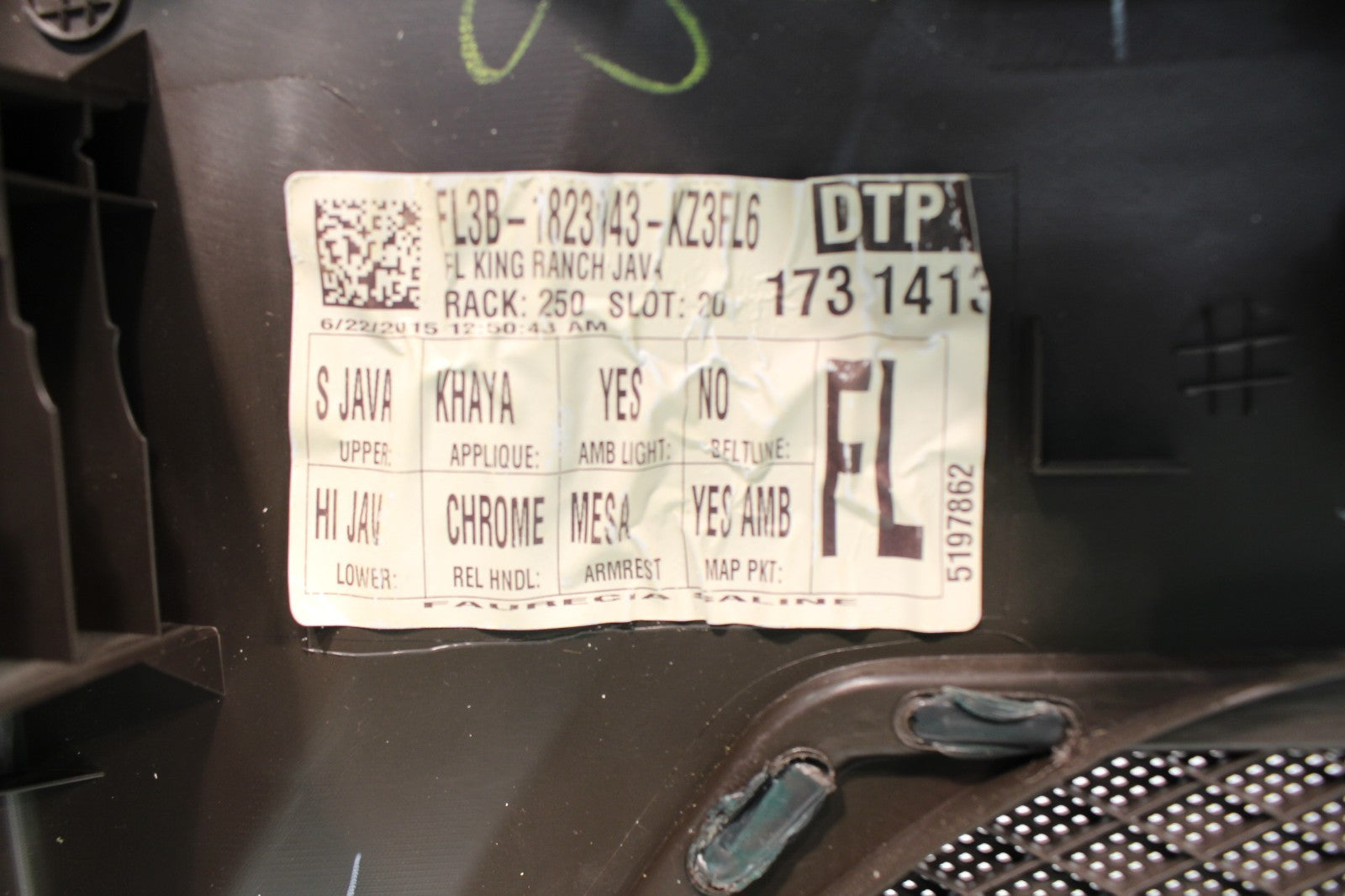 2015 - 2022 Ford F150 Super Duty Door Panel Set, King Ranch Brown, Crew Cab OEM