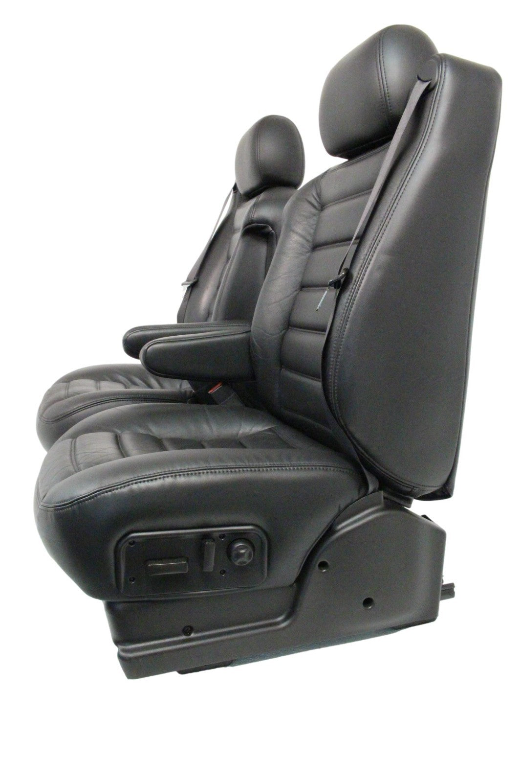 2003 - 2007 Hummer H2 Seats Set, Black Leather Powered Heated OEM
