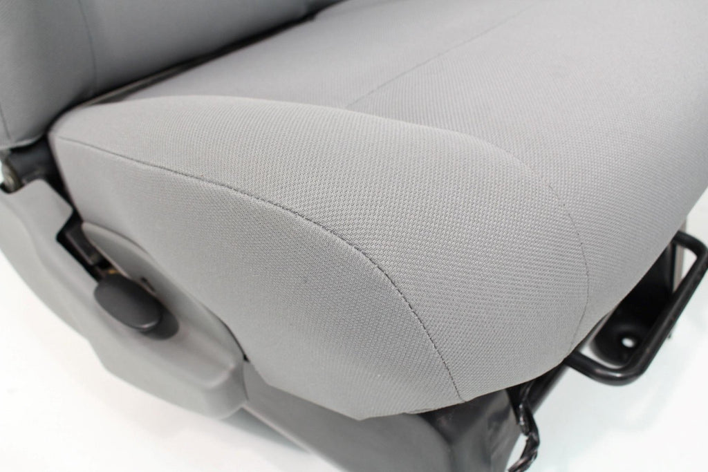 Ford Econoline Front Bucket Seats, Gray Cloth w/ Folding Armrests, Fits 1997+