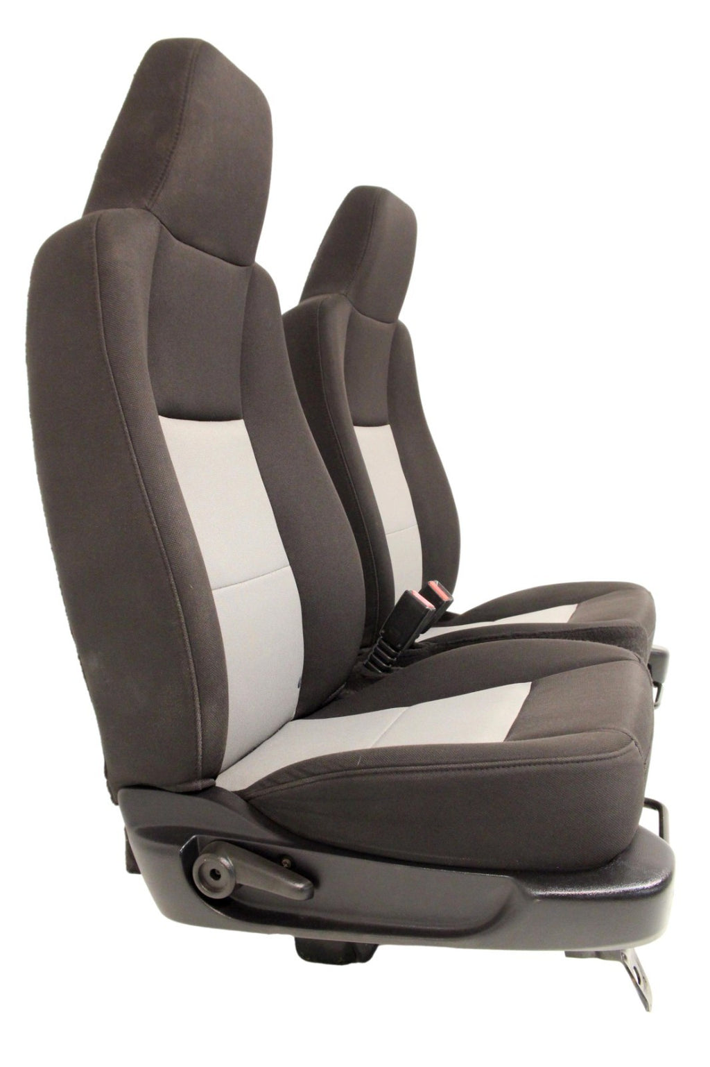 1998 - 2009 Ford Ranger Front Seats, Black Gray Cloth Bucket, Extended Cab