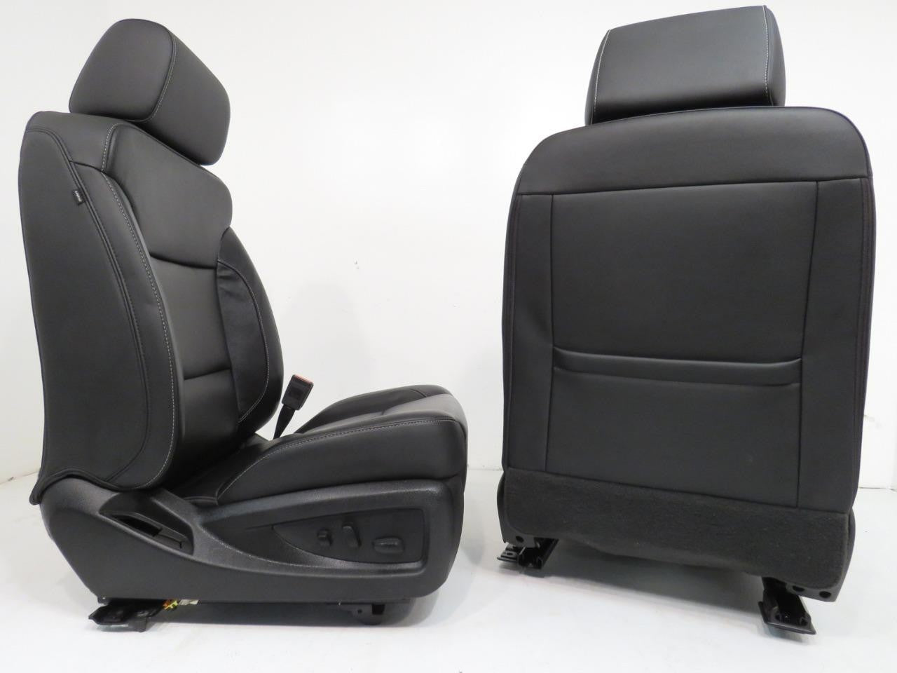 2014 - 2019 GM Sierra Silverado LTZ Seats, Front Rear Black Leather, Heat & Cool