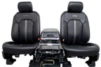 15-22 Ford F150 F250 Platinum Heated Cooled Massage Leather Seat Console Set