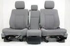 2009 - 2014 Ford F150 Front Seats w/ Jump Seat, XLT Gray Cloth w/ Power Driver