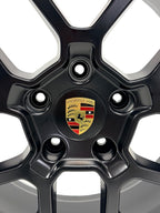 Porsche 911 992 RS Spyder Design 20"/21" Staggered Wheel Set Black w/ TPMS Lugs