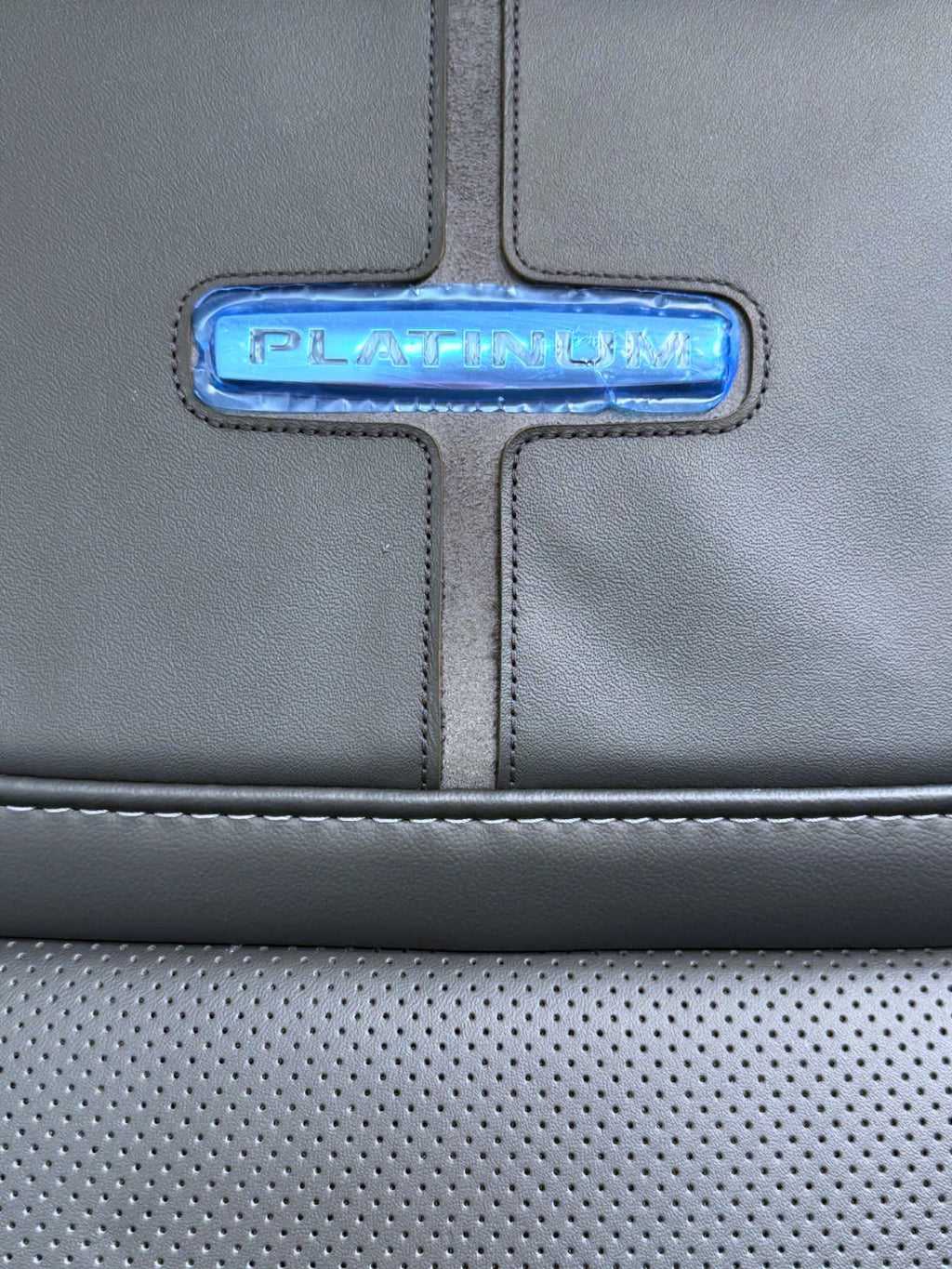 2021 - 2026 F-150 Super Duty Platinum Seats Set, Black Leather Gray Massaging