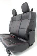 2018 - 2025 Wrangler JL 2-Door Rear Seat, Black Leather w/ Rubicon Red Stitching