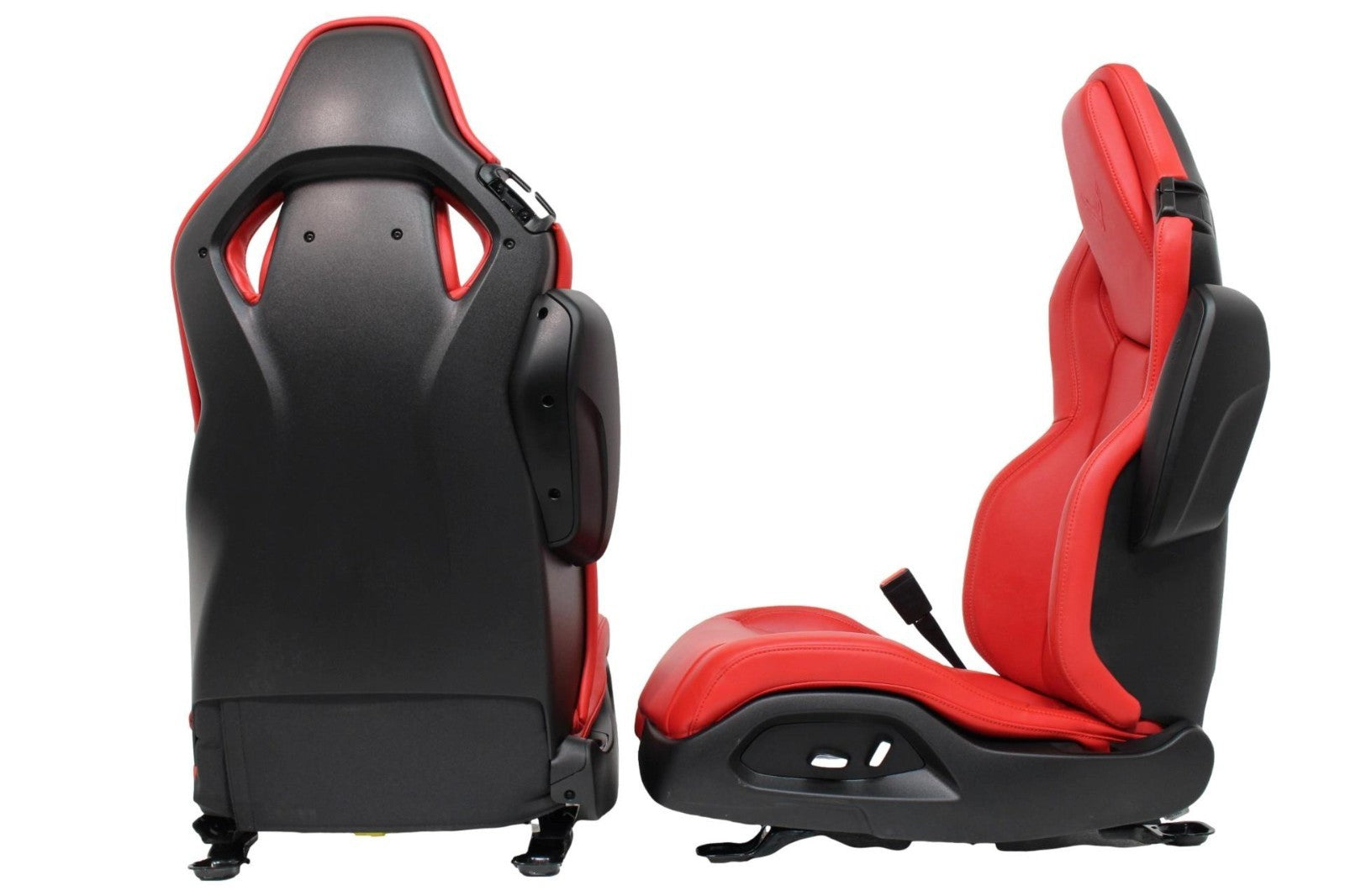 2020 - 2025 Chevy Corvette C8 Seats GT1 Adrenaline Red Leather 8-Way Power