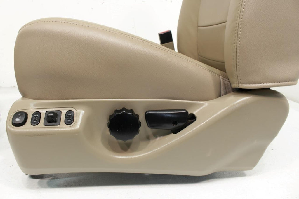1999 - 2007 Ford Super Duty Front Bucket Seats, Tan Leather Power Heat Lariat