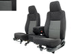 1998 - 2009 Ford Ranger Seats, 60-40 Split Bench, Black Gray Cloth, Extended Cab