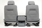 2009 - 2014 Ford F150 Front Seats w/ Jump Seat, XLT Gray Cloth w/ Power Driver