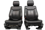 2009 - 2014 Ford F150 Front Seats, Lariat Black Leather, Heated Cooled OEM