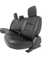 2002 - 2018 Dodge Ram Seats Set, Crew Cab Katzkin Black Leather Powered Heated