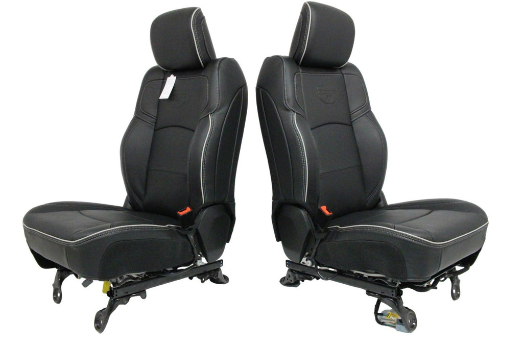 2019 - 2026 Ram 2500 3500 HD Seats Set, Rebel Black Leather Crew Cab Heat Cool