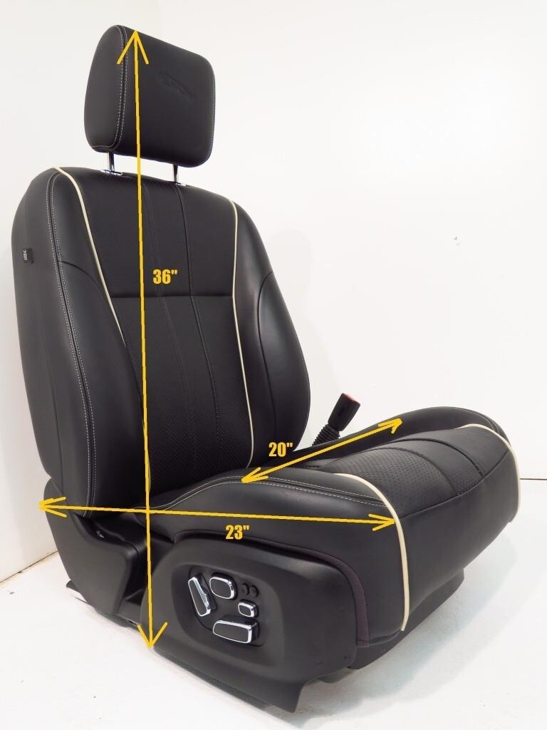 2010 - 2015 Jaguar XJ-L (X351) Black Leather Heated & Powered Front Seats