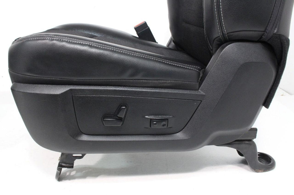 2002 - 2018 Dodge Ram Seats Set, Crew Cab, Sport Black Leather Powered Heated