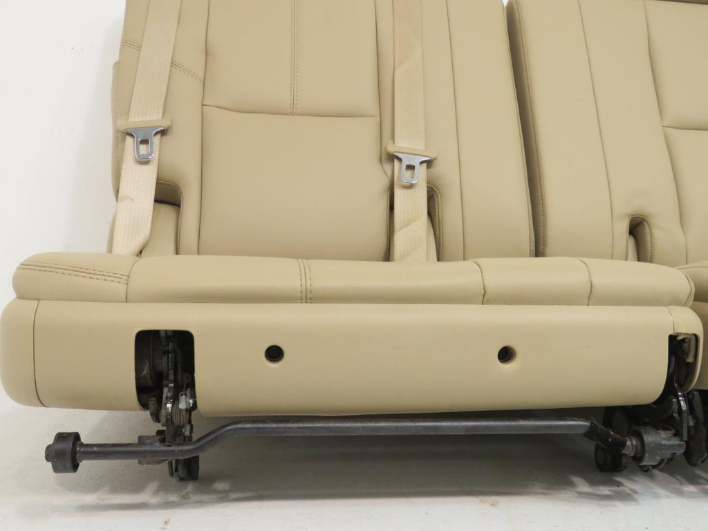 2007 - 2014 GMC Yukon Chevy Suburban Tahoe Third Row Seat, LT Tan Leather Pair