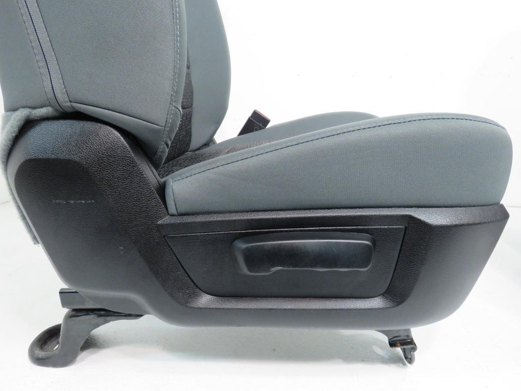 2009 - 2018 Dodge Ram Front Bucket Seats, Diesel Gray Cloth w/ Power Driver