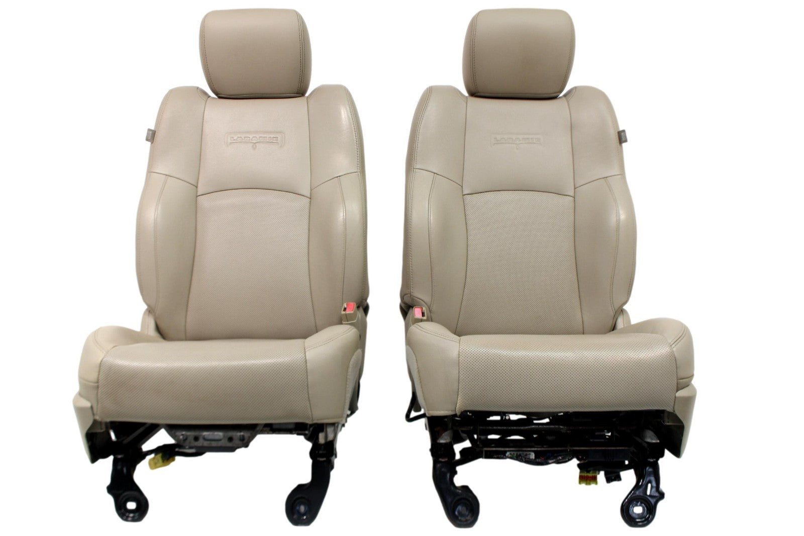 2009 - 2018 Ram Seats, Laramie, Frost Beige Tan Leather w/ Heating & Ventilation