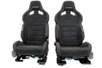 2015 - 2025 Mustang Shelby Recaro Seats Set, Suede Power Tracks S550 S650 GT350