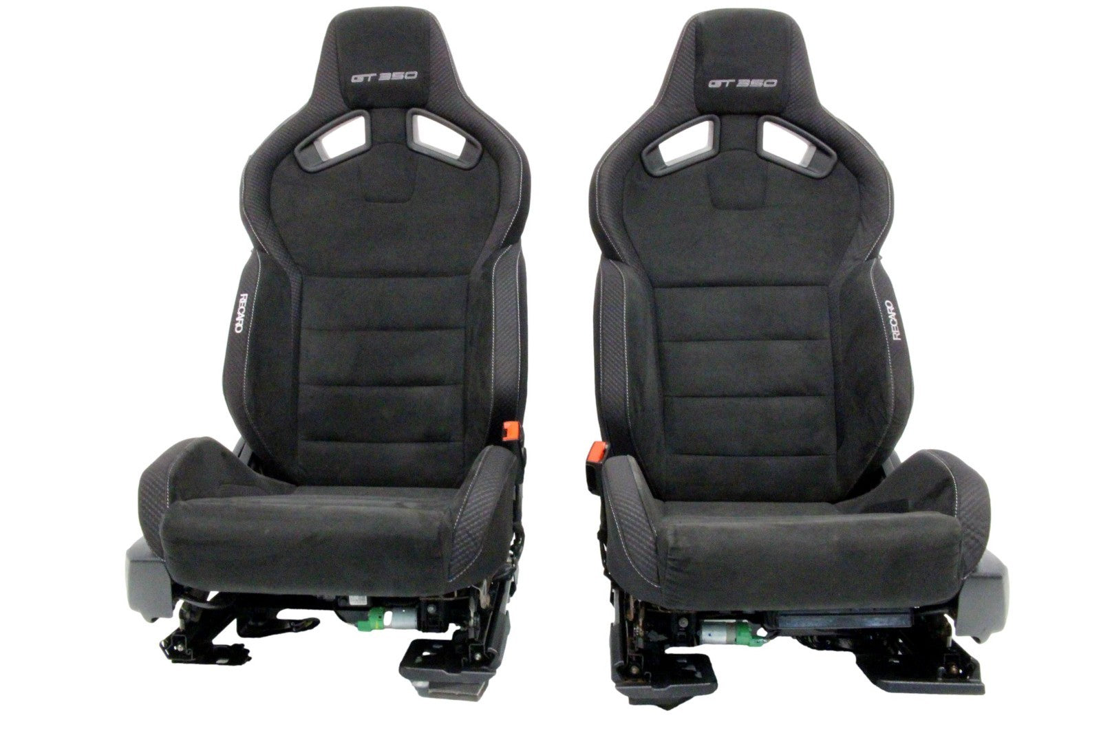 2015 - 2025 Mustang Shelby Recaro Seats Set, Suede Power Tracks S550 S650 GT350
