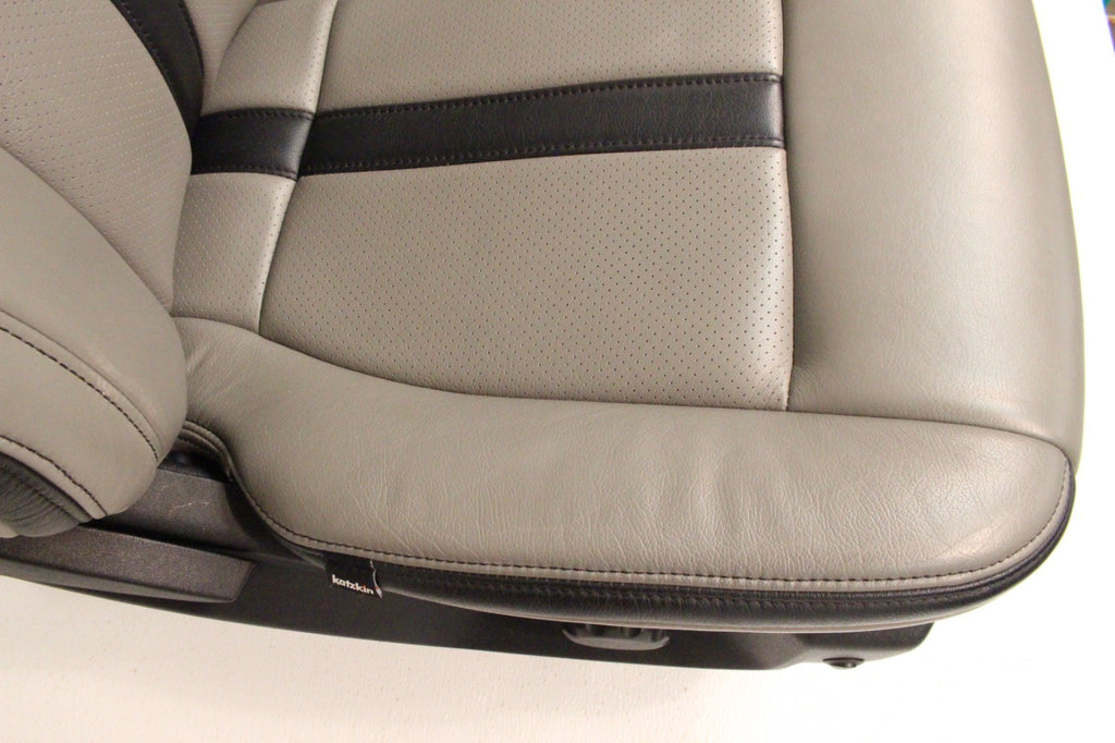 2015-2022 Ford F150 Super Duty Reg Cab Seats, XLT w/ Katzkin Earth Gray Leather