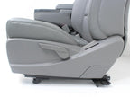 2014 - 2019 Sierra Chevy Silverado Front Seats Set, Work Truck Bench Gray Vinyl
