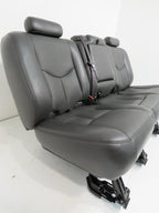 2003 - 2007 Sierra Silverado HD Seats, Dark Pewter Leather, Full Set Crew Cab
