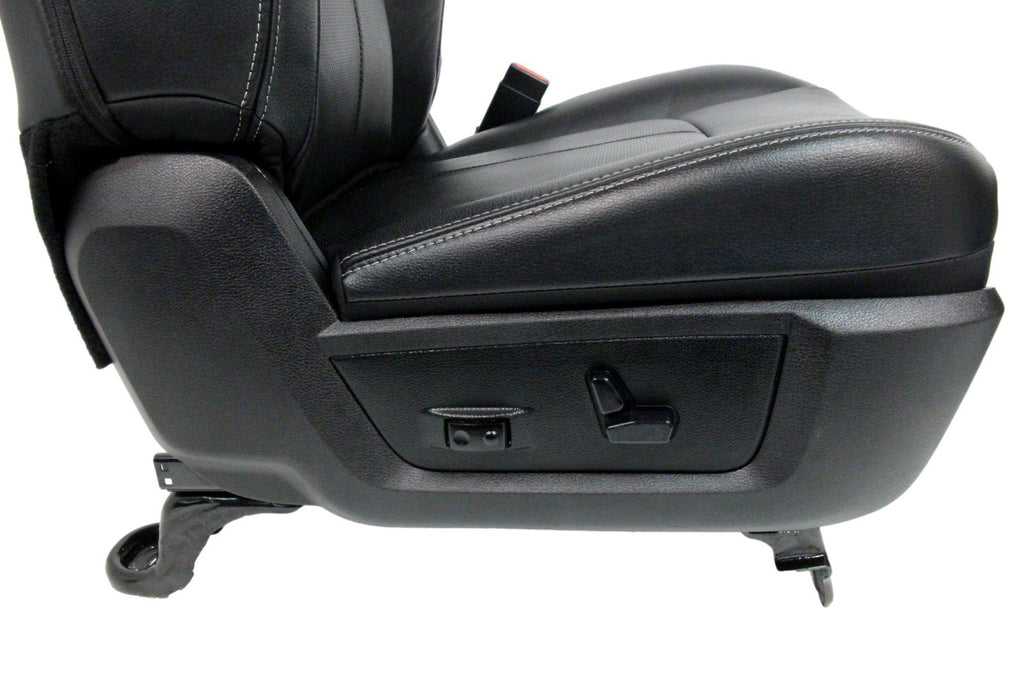 2002 - 2018 Ram Front Seats, Laramie Black Leather Heated Cooled w/ Memory