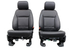 2021 - 2026 Ford F150 Super Duty Crew Cab Seats, Lariat Black Leather Heat Cool