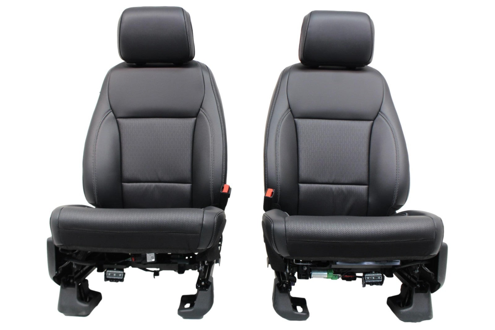 2021 - 2026 Ford F150 Super Duty Crew Cab Seats, Lariat Black Leather Heat Cool