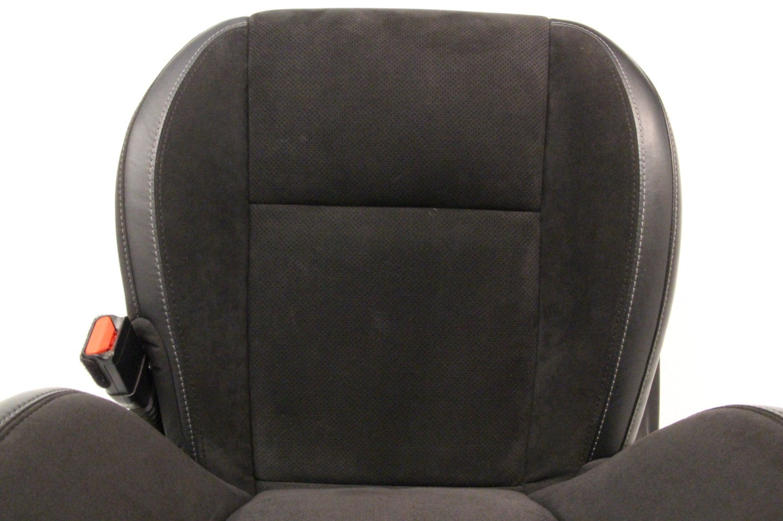 2008 - 2023 Dodge Challenger Seats Set,  Black Leather Suede w/ T/A Embroidery