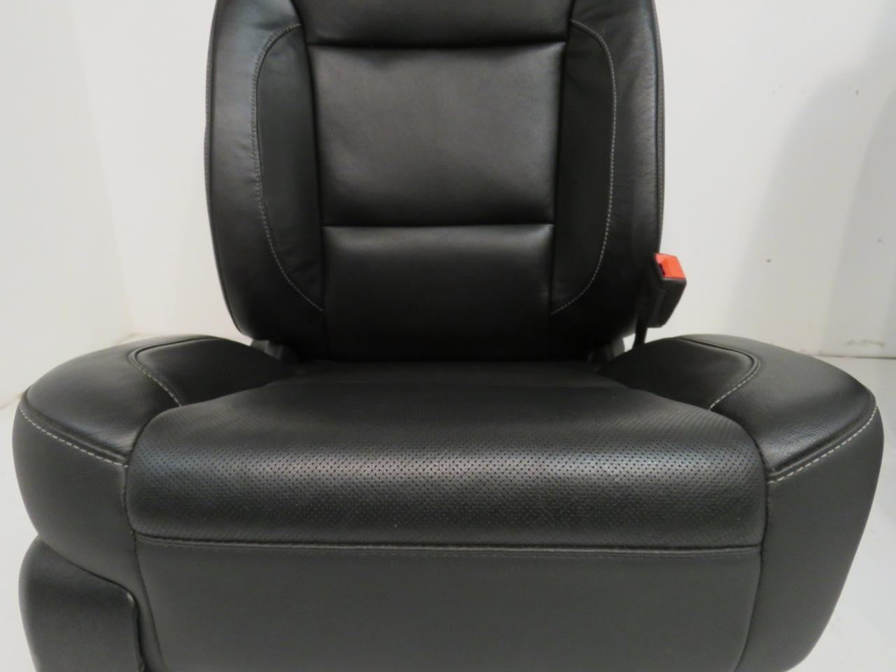 2014 - 2019 GM Sierra Silverado LTZ Seats, Front Rear Black Leather, Heat & Cool