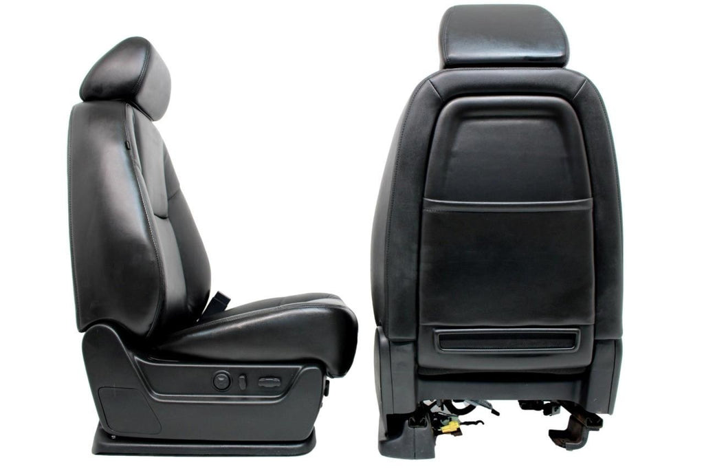 2007 - 2014 Sierra Chevy Silverado Front Seats, LTZ Black Leather Heated Cooled