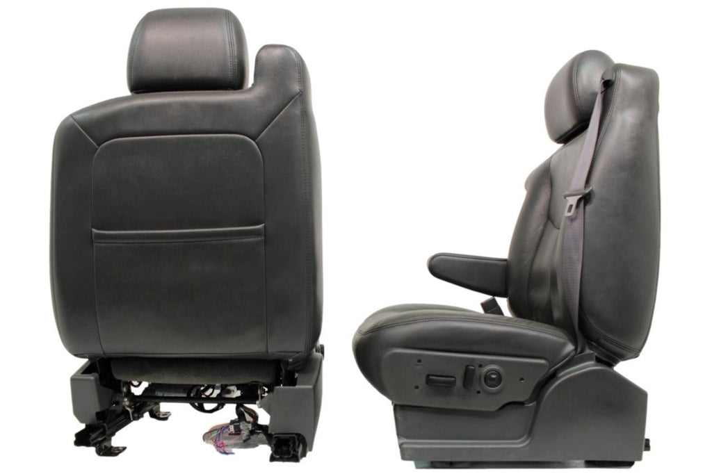 99 - 06 Silverado Sierra Tahoe Yukon Heated Power Leather Seats Dark Pewter OEM