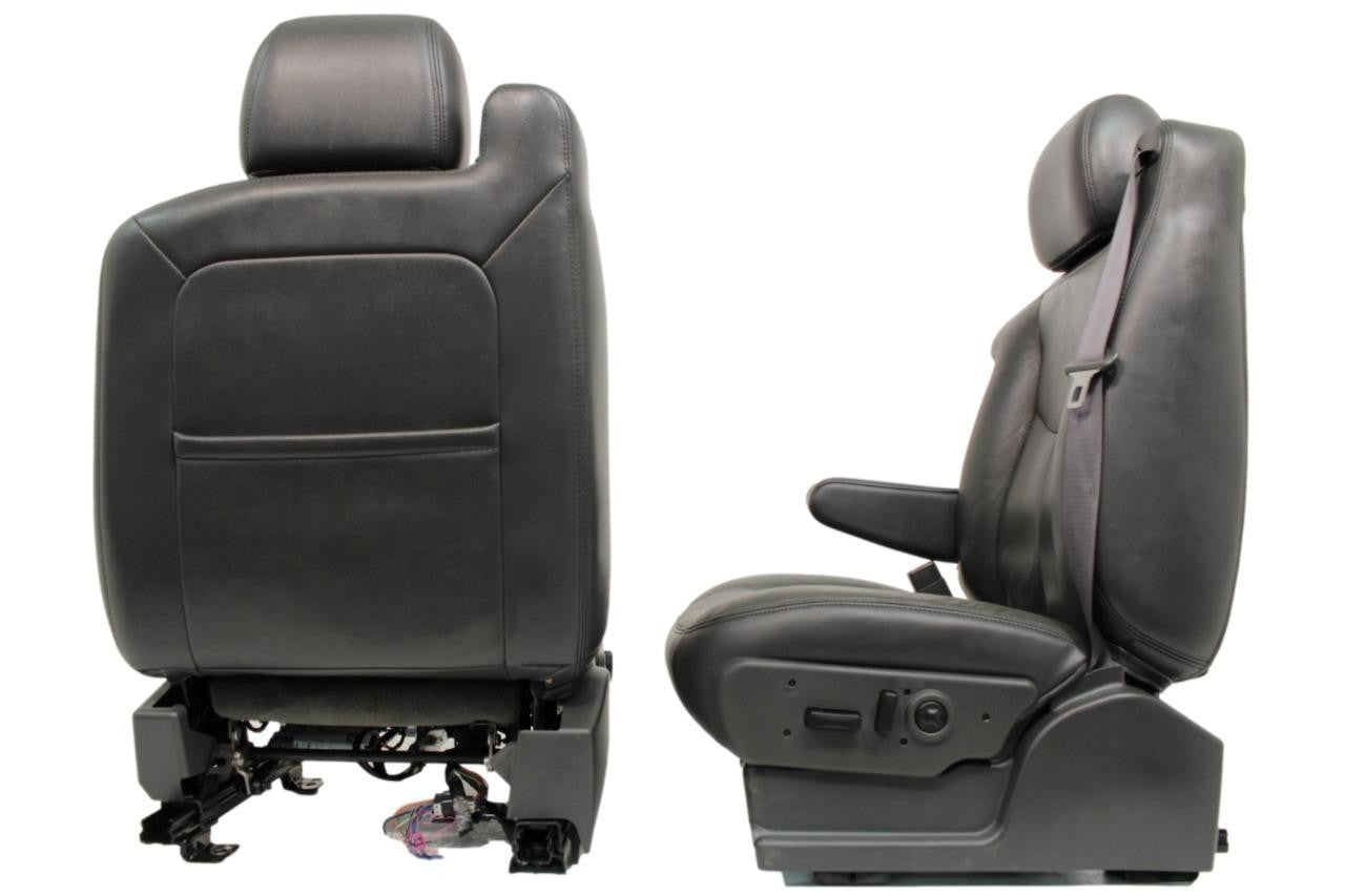 99 - 06 Silverado Sierra Tahoe Yukon Heated Power Leather Seats Dark Pewter OEM