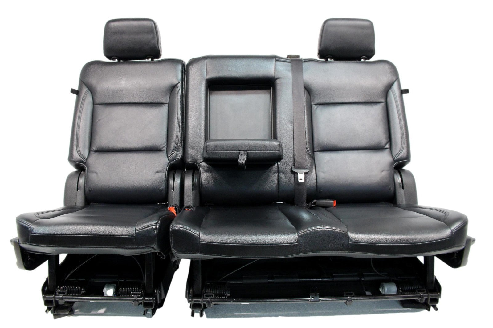 2021 – 2025 Chevy Suburban Tahoe 2nd Row Bench Seat, LT Black Leather w/ Armrest