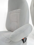 Ford Econoline Front Bucket Seats, Gray Cloth w/ Folding Armrests, Fits 1997+
