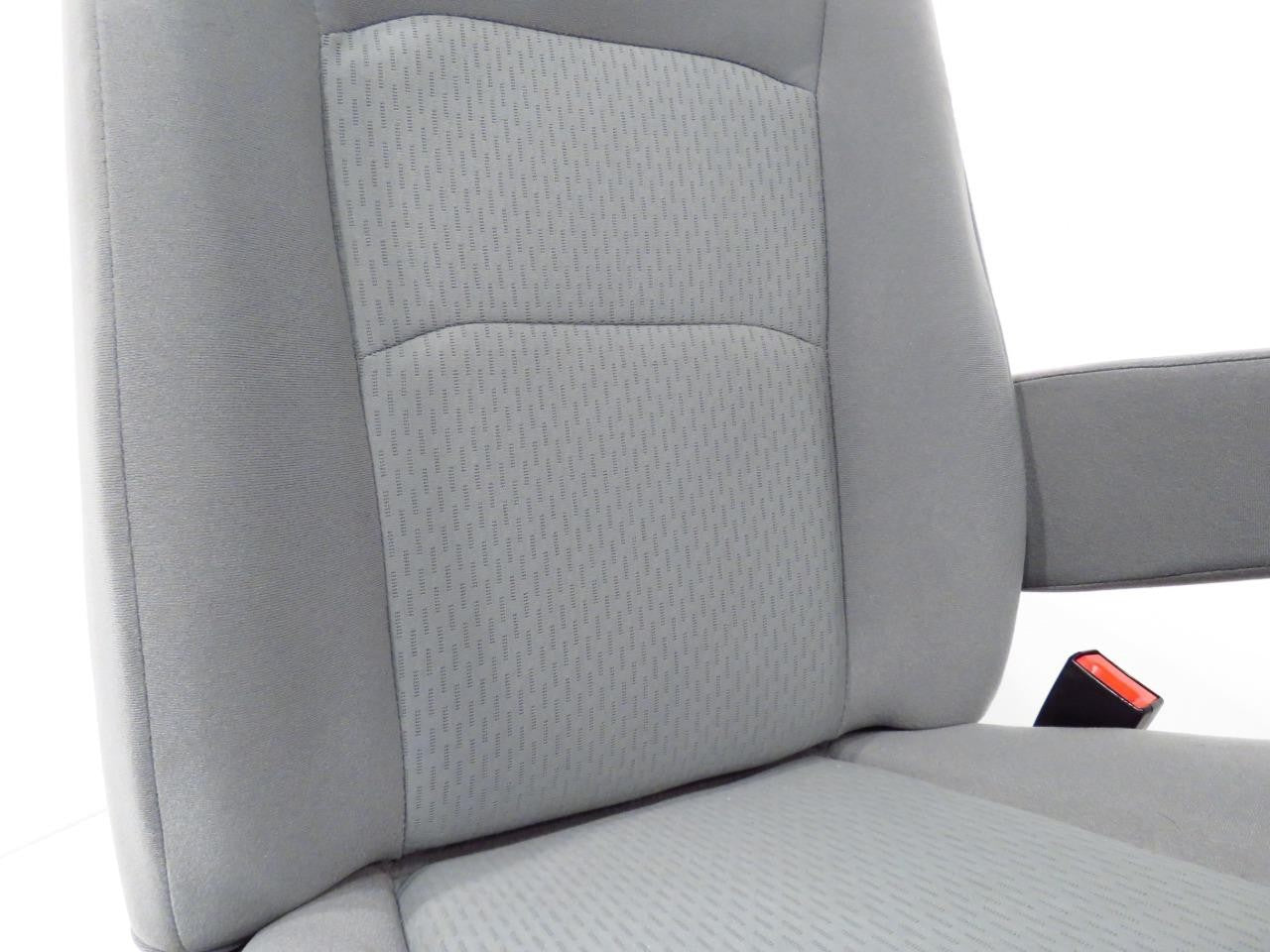 Ford VAN SEATS E150 E250 E350 front bucket VAN seats GRAY w/ ARMRESTS ECONOLINE
