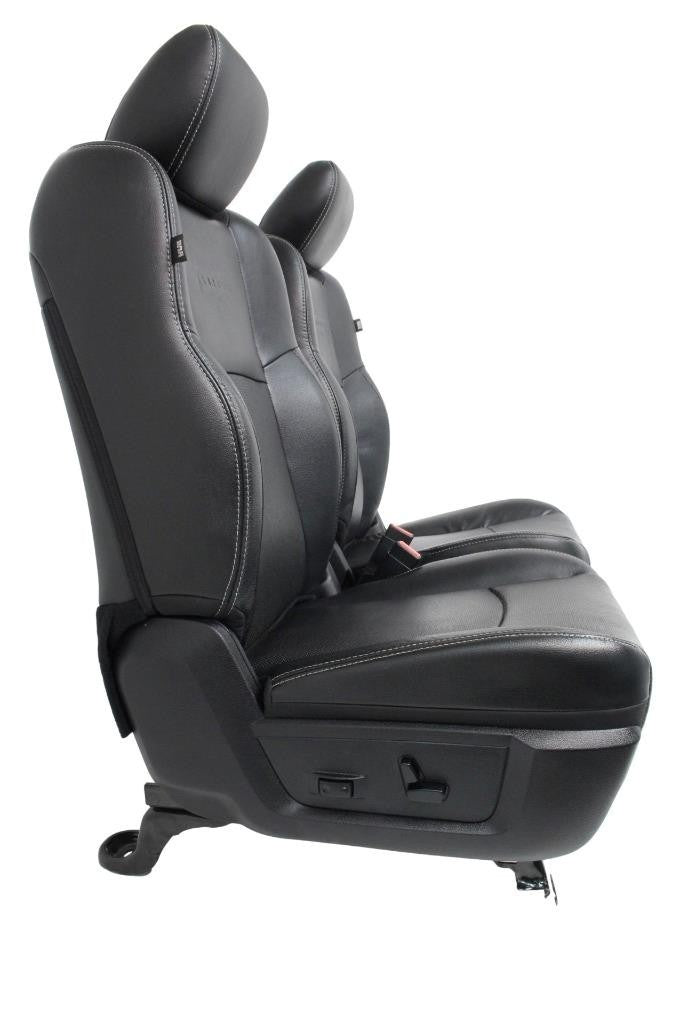 2009 - 2018 Dodge Ram Laramie Black Leather Heated & Cooled Front Seats