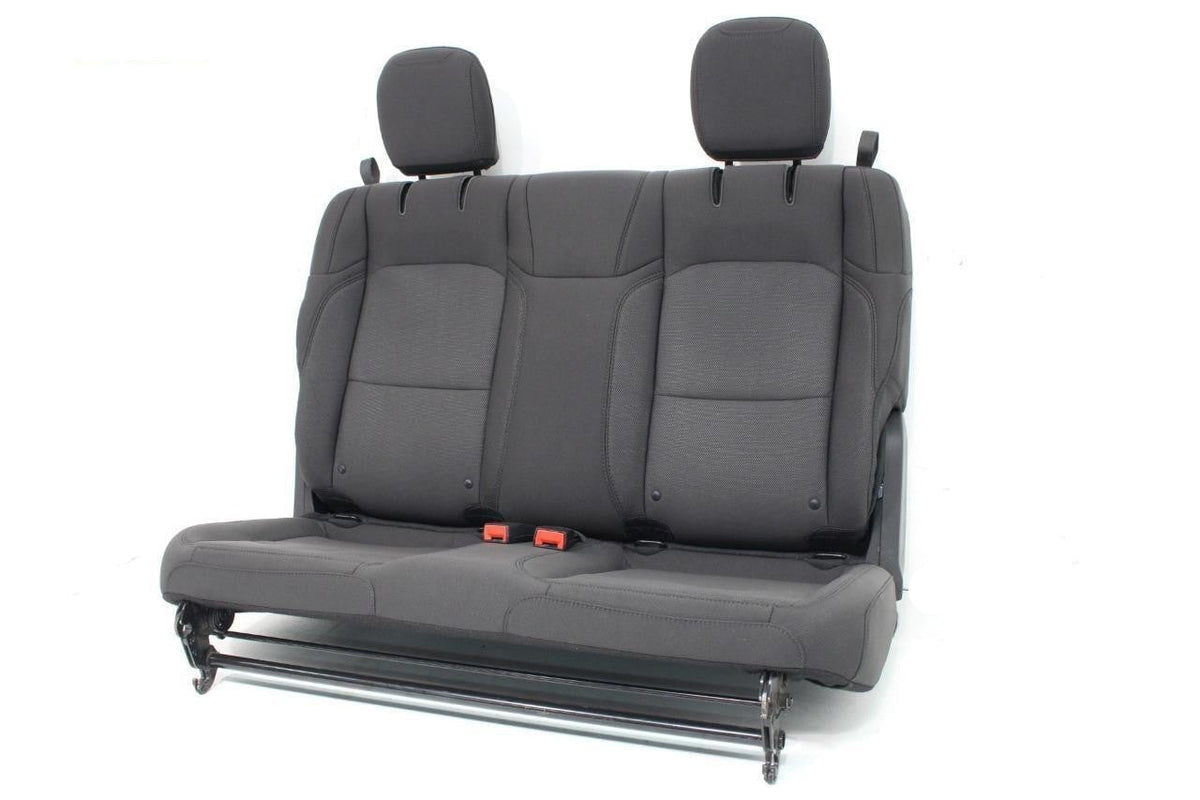 2019 - 2024 Jeep Wrangler JL 2-Door Rear Seat, Black Cloth Folding Bench OEM