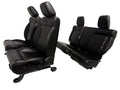 2007-2018 Jeep JK JKU 4-Door Wrangler Unlimited Seats Set, Black Leather Heat