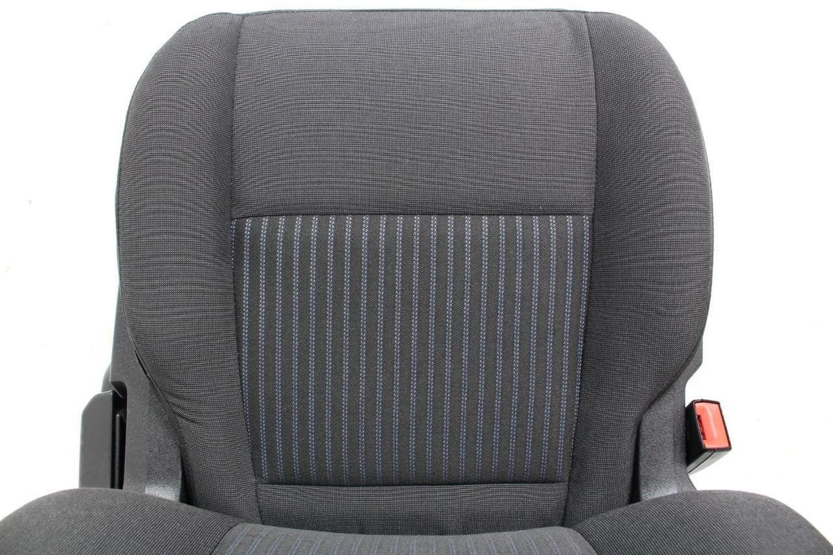 2015 - 2026 Ford Transit Seats, Black Charcoal Cloth Manual w/ Dual Armrests