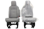 Ford Econoline Front Bucket Seats, Gray Cloth w/ Folding Armrests, Fits 1997+