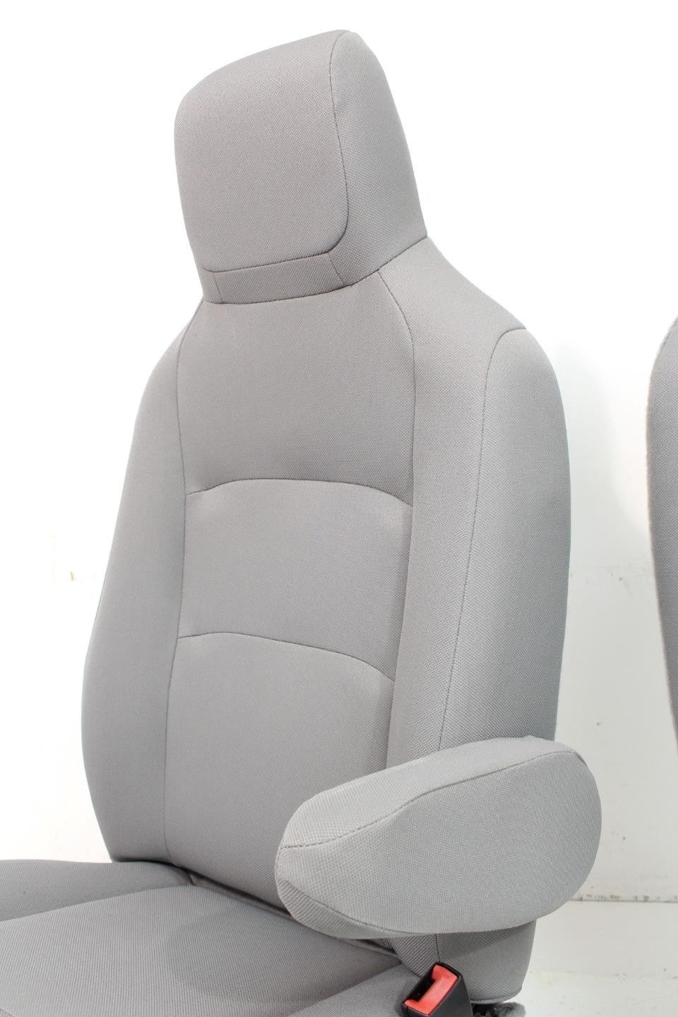 Ford Econoline Front Bucket Seats, Gray Cloth w/ Folding Armrests, Fits 1997+