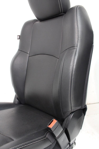 2009 - 2018 Dodge Ram Laramie Black Leather Heated & Cooled Front Seats