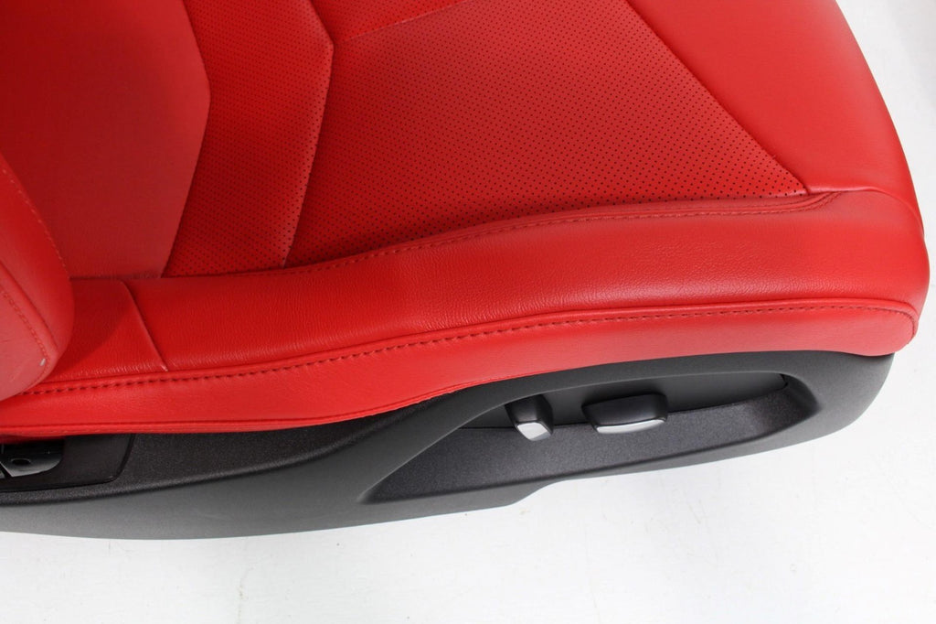 2020 - 2025 Chevy Corvette C8 Seats GT1 Adrenaline Red Leather 8-Way Power