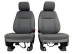 2021-2026 Ford F-150 Front Seats, XLT Mid 302A Gray Cloth OEM Dual Power Heated